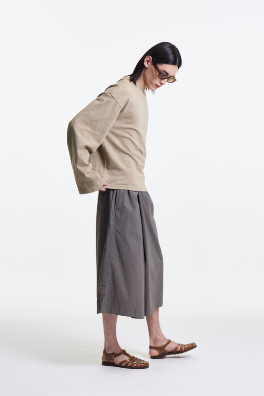 Merely Made Jupe-Pantalon Light Weight Olive Green - Vêtement Coréen - Edgar Bdx
