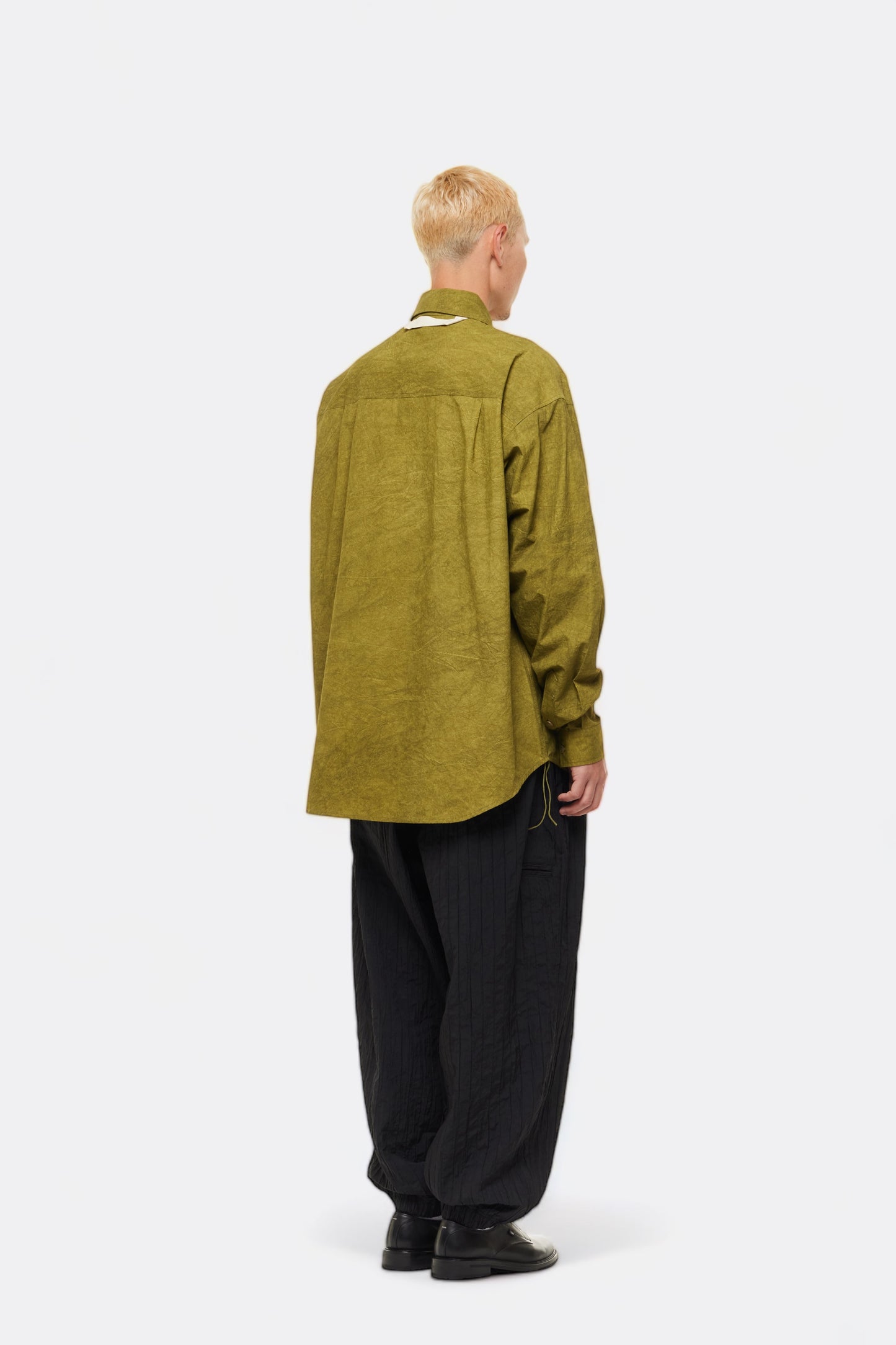 Merely Made - Merely Natural Dyed Lazy Over Shirt (Olive Green) 