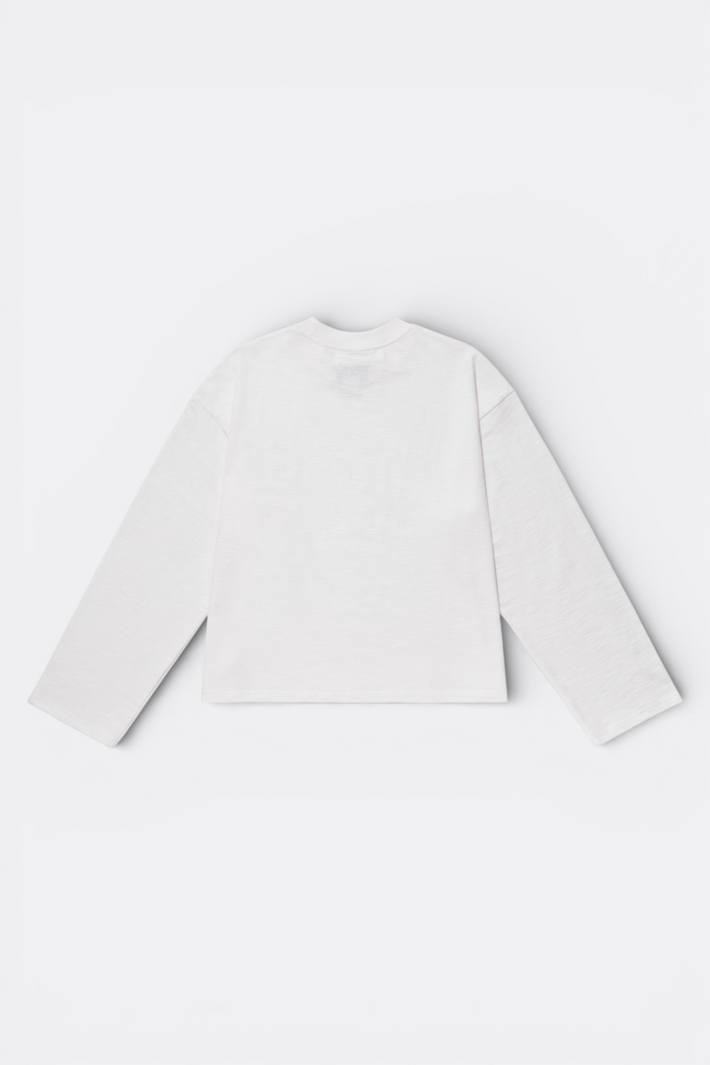 Merely Made - Slub Jersey Cropped T-Shirts (Pearl White)