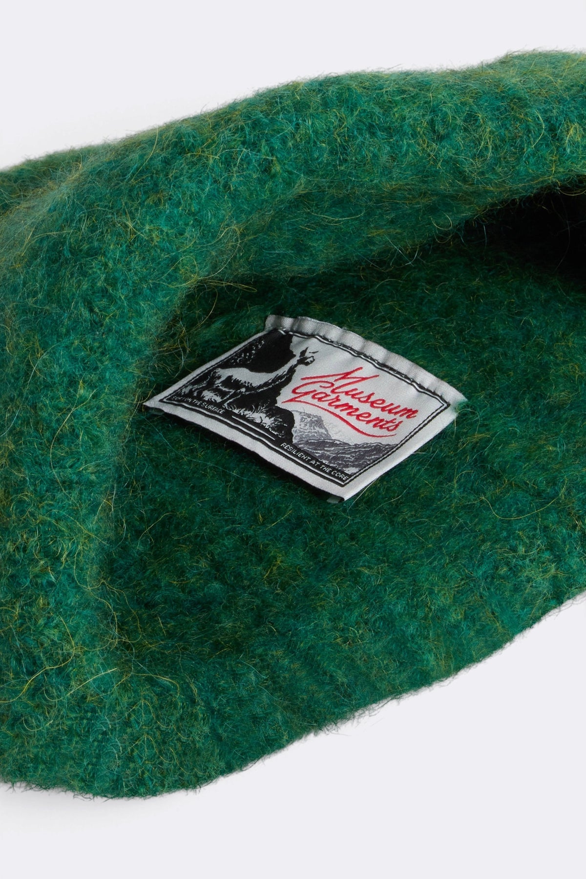 MUSEUM GARMENTS Alpaca Beanie Green Melange | Edgar Bdx