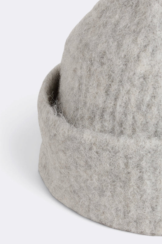 MUSEUM GARMENTS Alpaca Beanie Grey Melange | Edgar Bdx