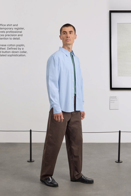 MUSEUM GARMENTS Corporate Shirt Blue / White | Edgar Bdx