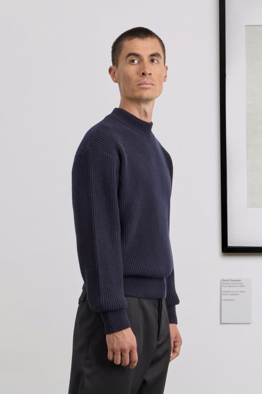 MUSEUM GARMENTS Deck Sweater Navy | Pull | Edgar Bdx