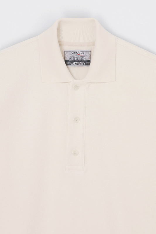 MUSEUM GARMENTS Reverse Polo Sweatshirt Natural | Edgar Bdx