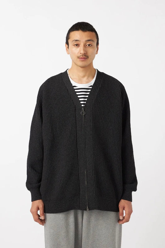 Nanamica - 5G Zip Cardigan (Black)