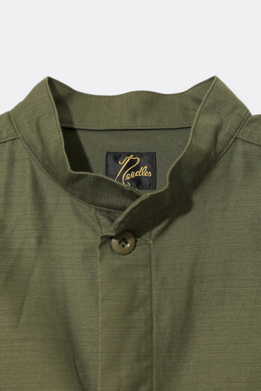 Needles Army Shirt Jacket Olive | Veste Militaire Coton Logo Papillon | Edgar Bdx