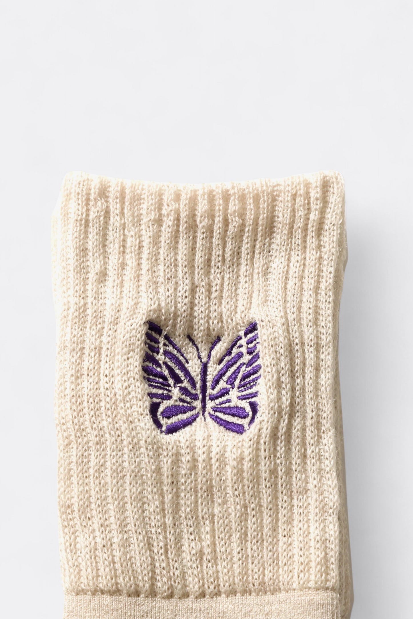 Needles - Merino Wool Rib Socks (Beige)