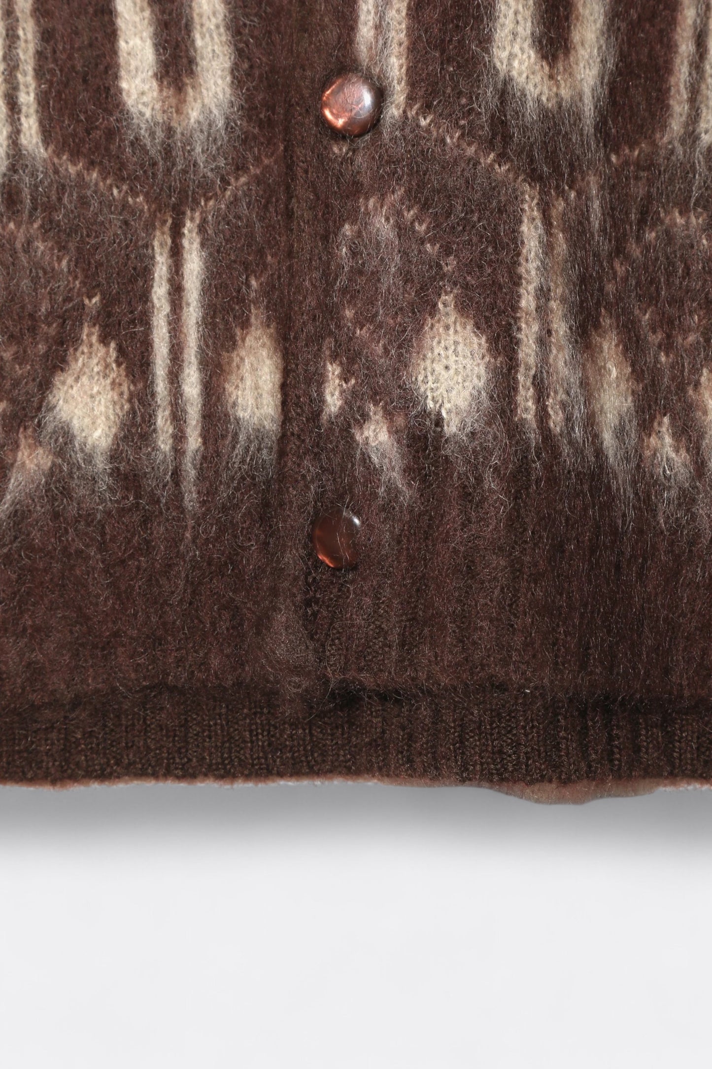 Needles - Mohair Cardigan Geometric (Burgundy)