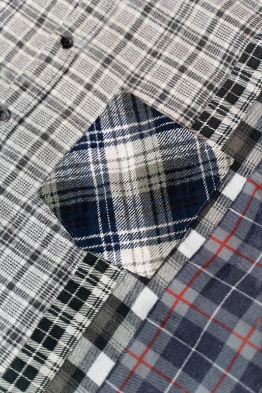 Needles - Rebuild By Needles Flannel 7 Cuts Wide Shirt (Multi B)