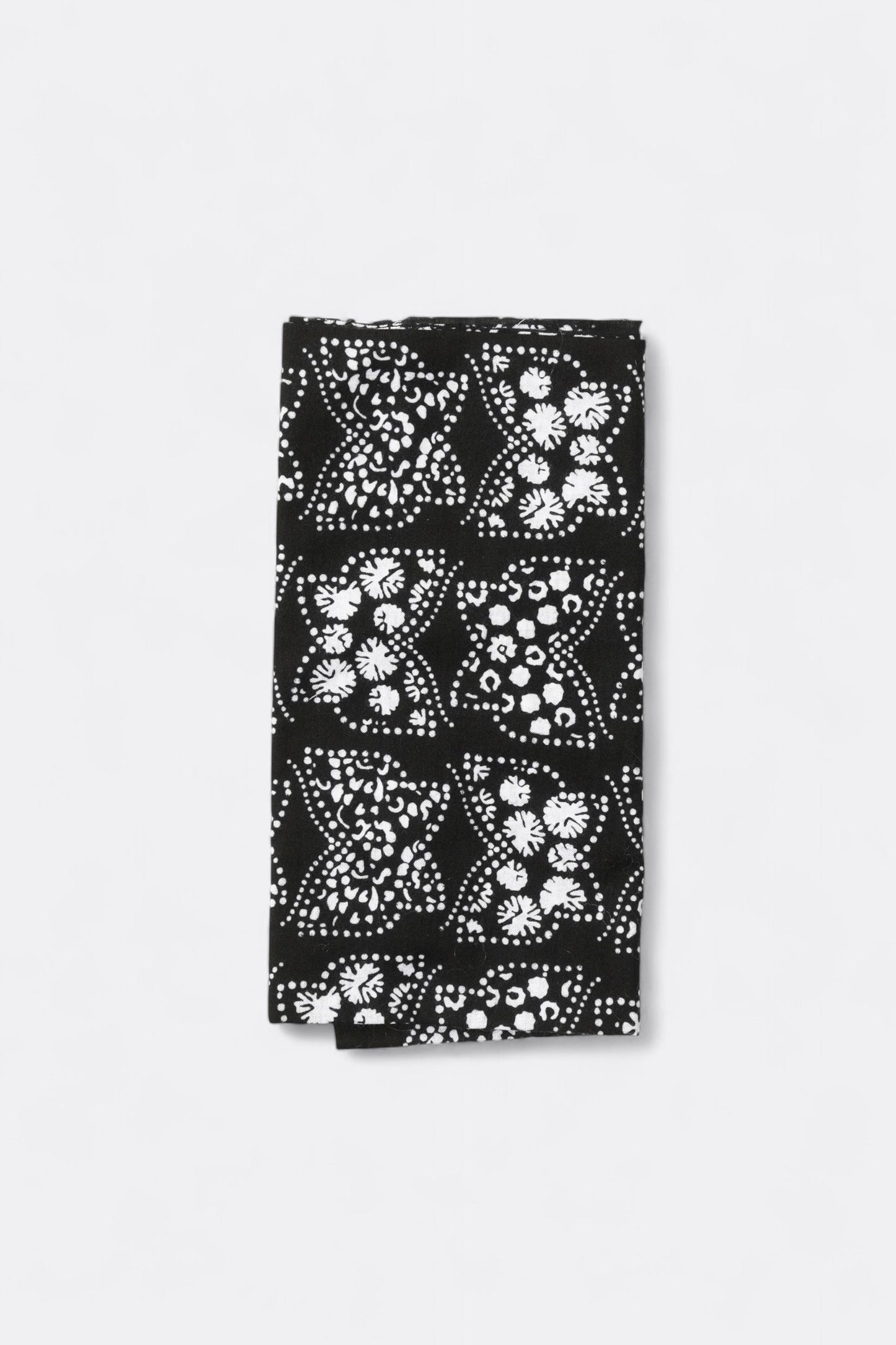 Needles - Tenugui Bandana Papillon (Black)