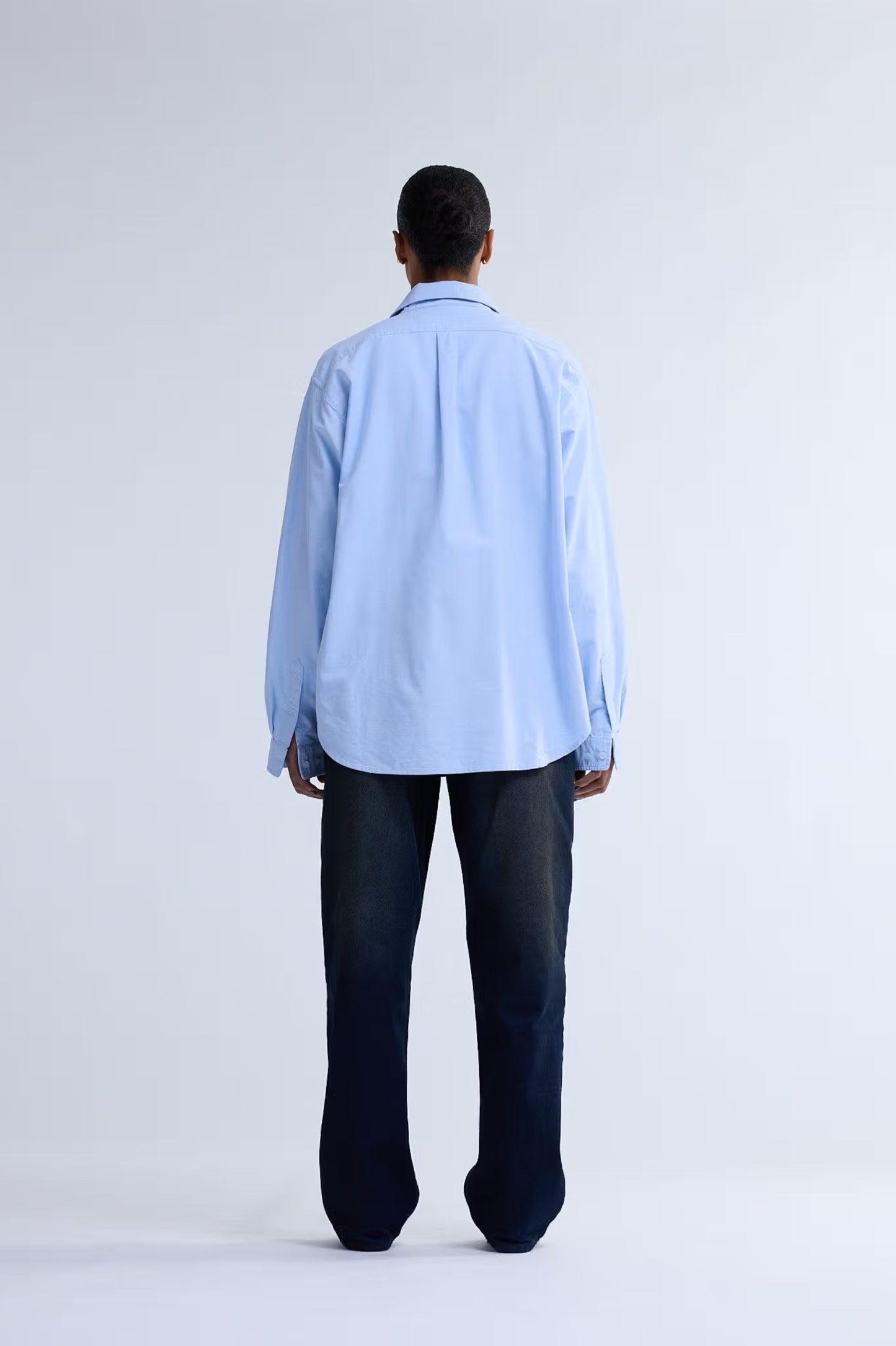 New Amsterdam Surf Association Beach Shirt Oxford Light Blue | Chemise | Edgar Bdx