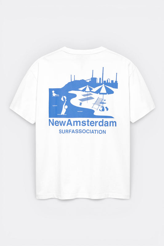 New Amsterdam Surf Association - Beach Sign Tee (White)