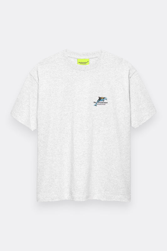 New Amsterdam Surf Association Dolphin Tee Ash | T-Shirt Coton | Edgar Bdx