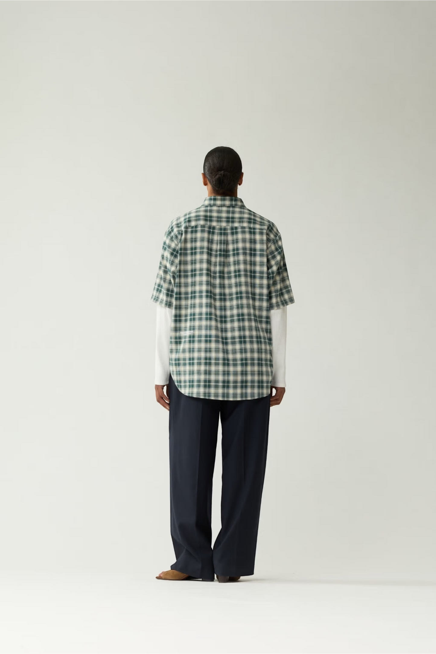 NEW AMSTERDAM SURF ASSOCIATION Double Layer Shirt Green White Check | Chemise Premium | Edgar Bdx