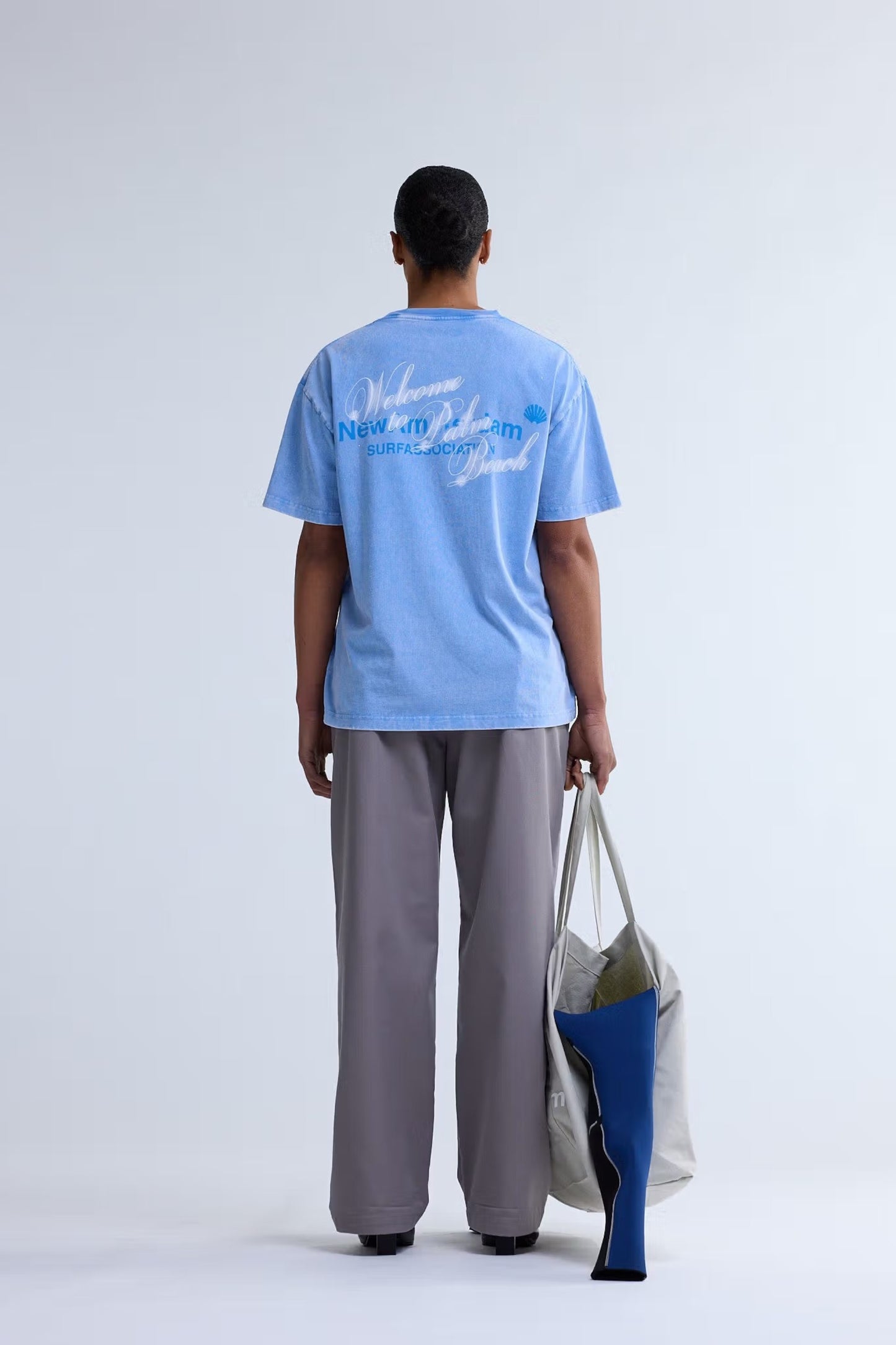 New Amsterdam Surf Association - Welcome To Palm Beach Tee (Blue)
