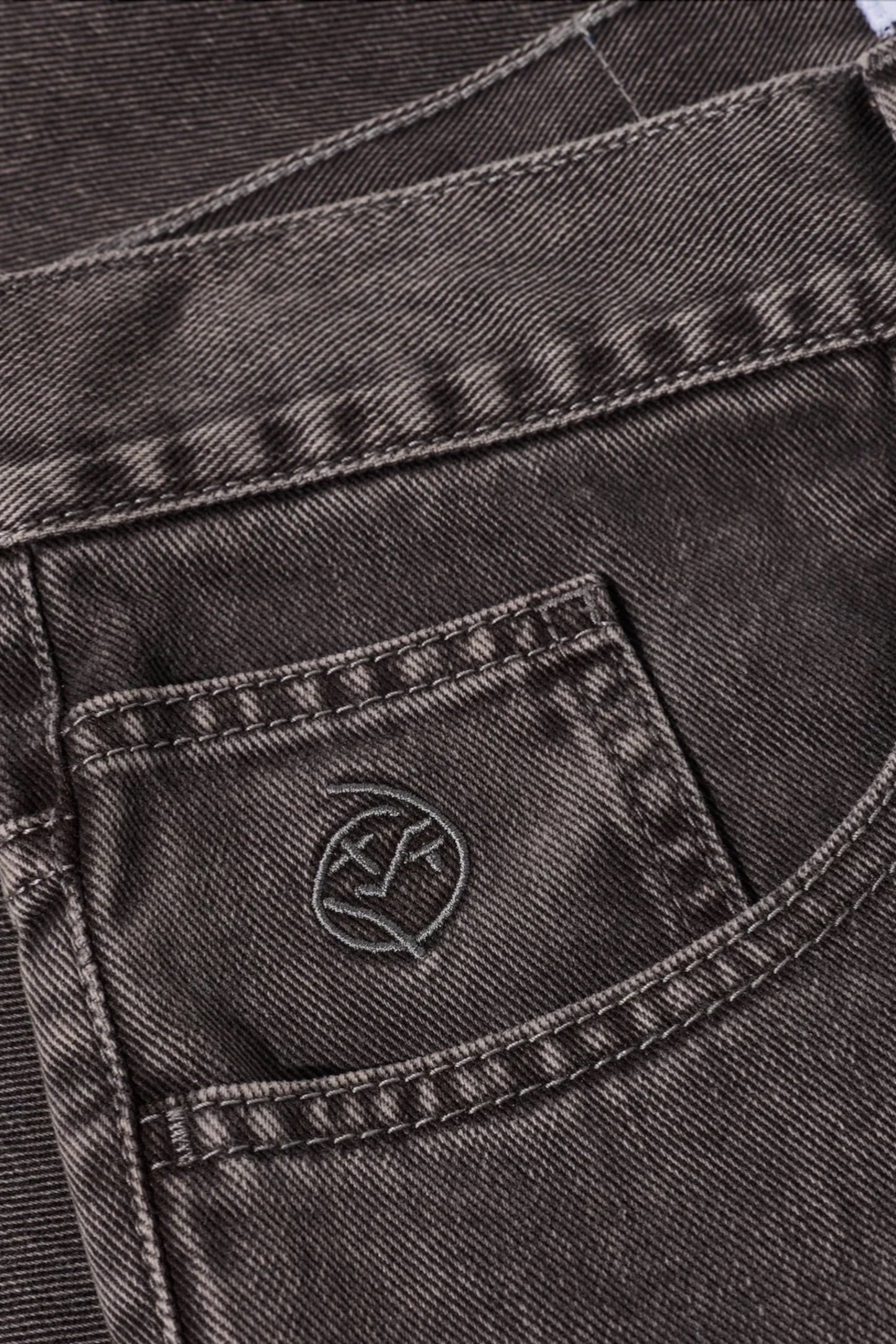 Polar Skate Co. Big Boy Shorts Washed Grey | Short Jean Délavé Skate | Edgar Bdx