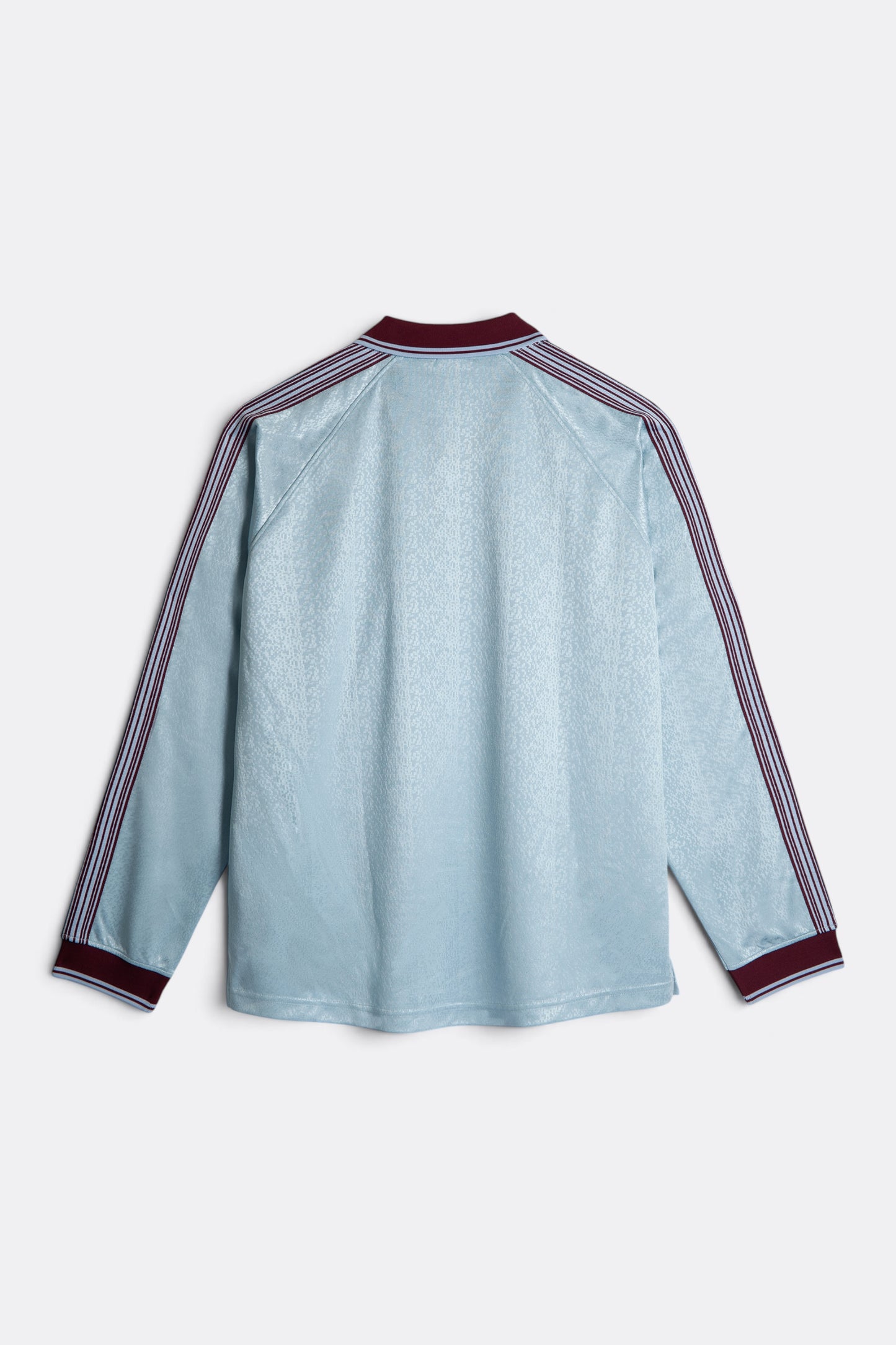 POLAR SKATE CO. Davie LS Shirt Sky Blue Wine | Maillot Jacquard Football Skate | Edgar Bdx
