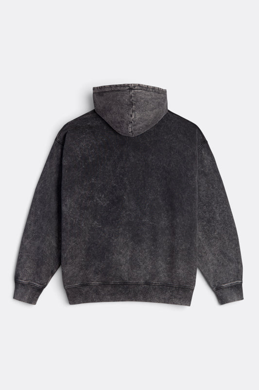 POLAR SKATE CO. Fade Frank Hoodie Black | Sweat Polaire Délavé 350gsm Skate 80s | Edgar Bdx