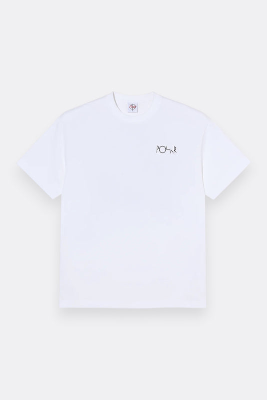 Polar Skate Co. Martas Roses Fill Logo Tee White | T-Shirt Graphique Skate | Edgar Bdx