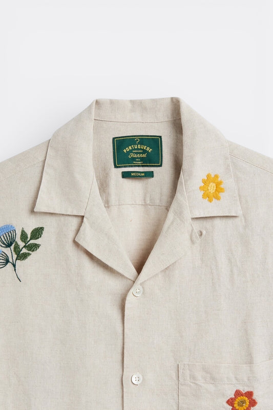 Chemise Spring Embroidery Lin-Coton - Portuguese Flannel | Edgar Bdx