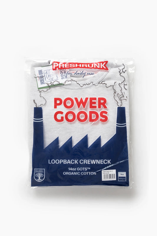 Power Goods - Loopback Crewneck (Ash)