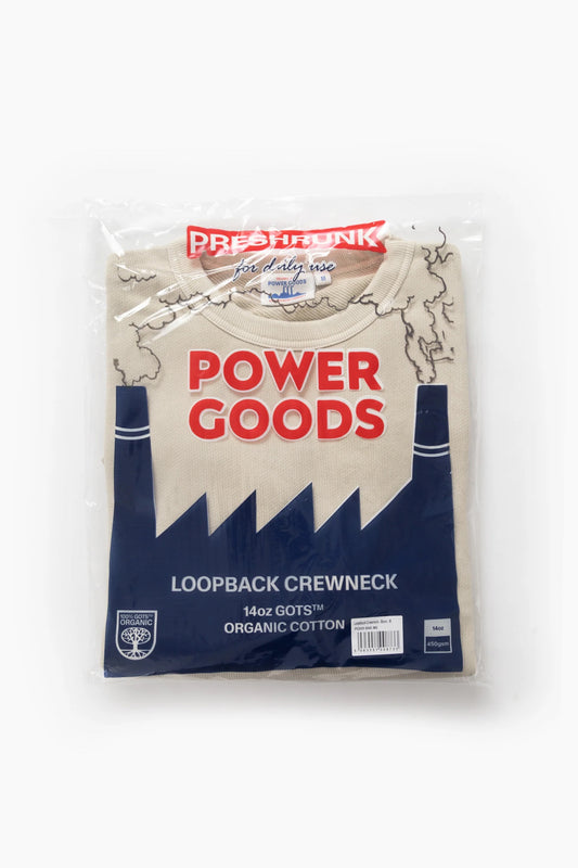 Power Goods - Loopback Crewneck (Bone)