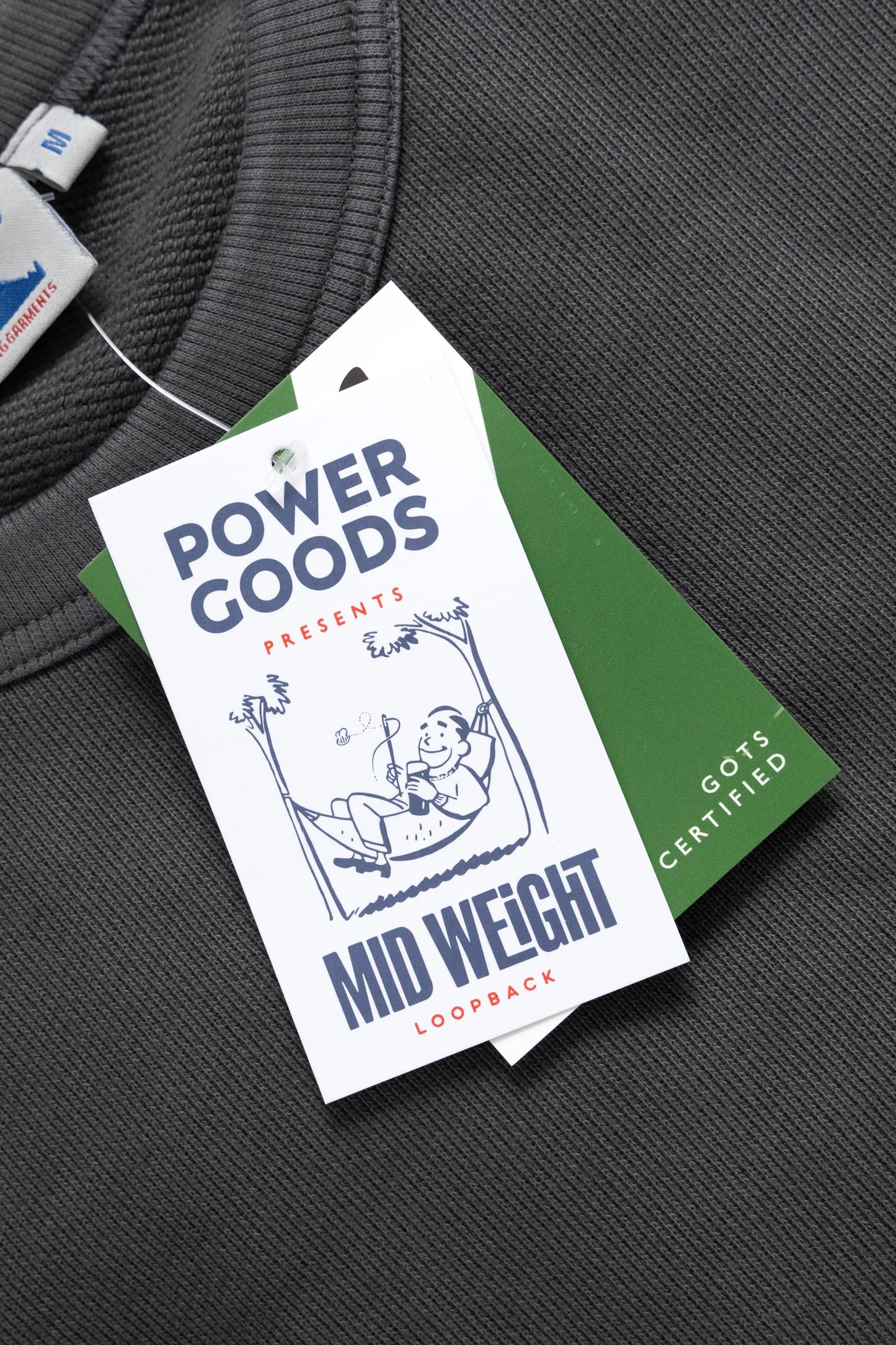 Power Goods - Loopback Crewneck (Washed Black)