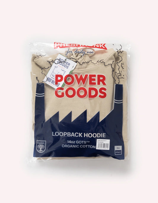 Power Goods - Loopback Hoodie (Bone)