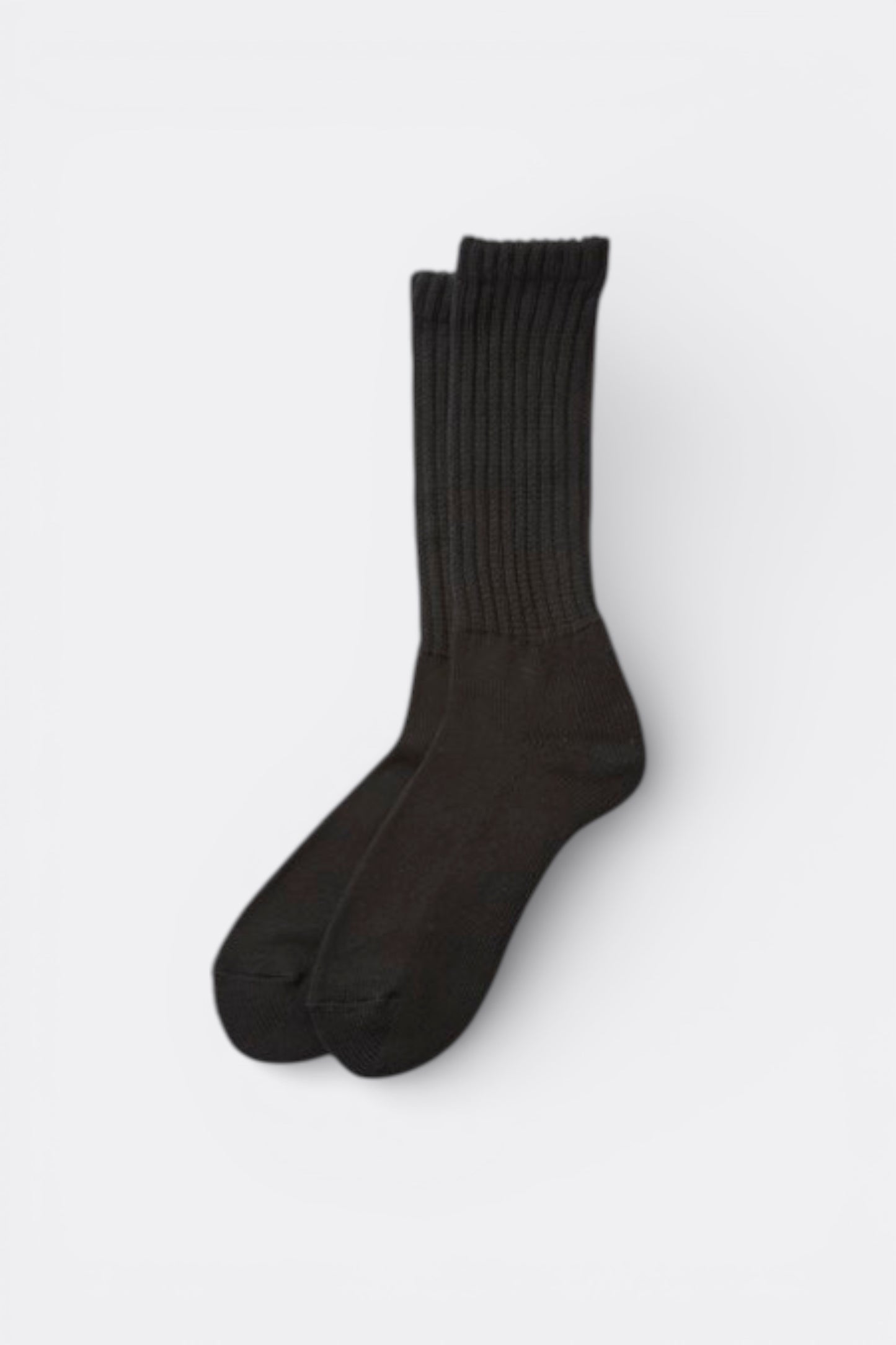 Rototo - Loose Pile Crew Socks (Black)