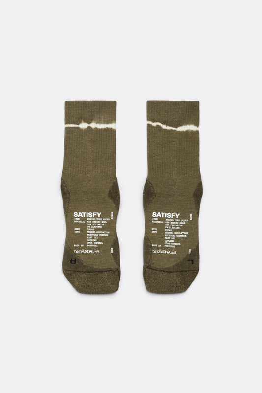 SATISFY Merino Nylon Tube Socks Capers Tie-Dye | Edgar Bdx