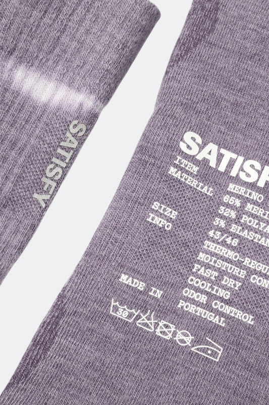 SATISFY Merino Nylon Tube Socks Dusk Tie-Dye | Chaussettes Running Laine