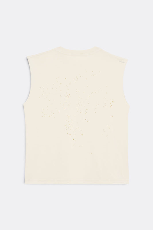 SATISFY MothTech Muscle Tee Aged Ecru | Edgar Bdx