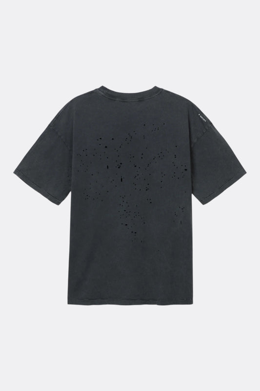 SATISFY MothTech T-Shirt Aged Black | T-Shirt Running Coton Technique
