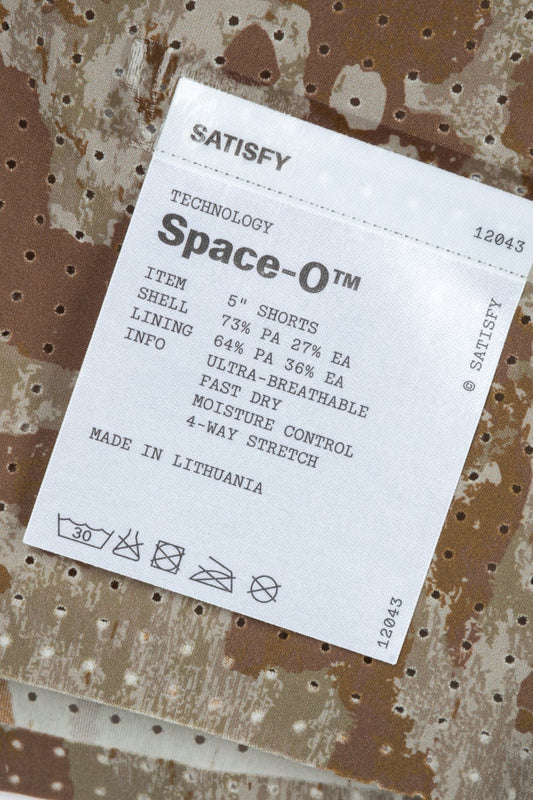 SATISFY Space-O™ 5" Shorts Camo | Short Running Micro Perforé | Edgar Bdx