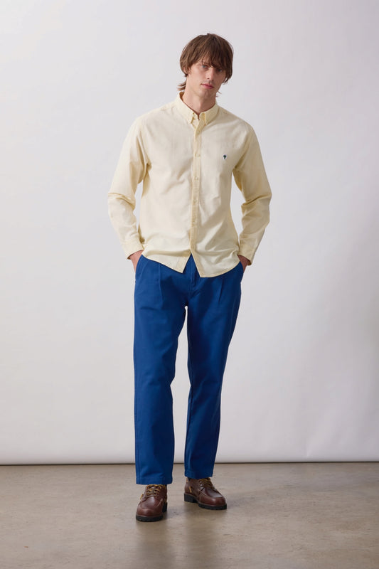 SERVICE WORKS Artichoke Oxford Shirt Vanilla | Chemise bio | Edgar Bdx