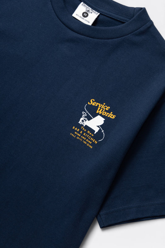 Service Works - Bar+Kitchen Tee (Navy)