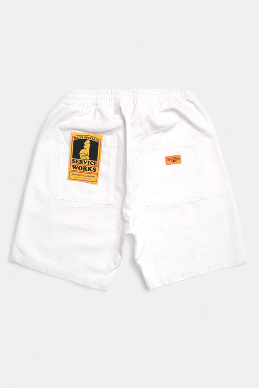 Service Works - Canvas Chef Shorts (Off-White)