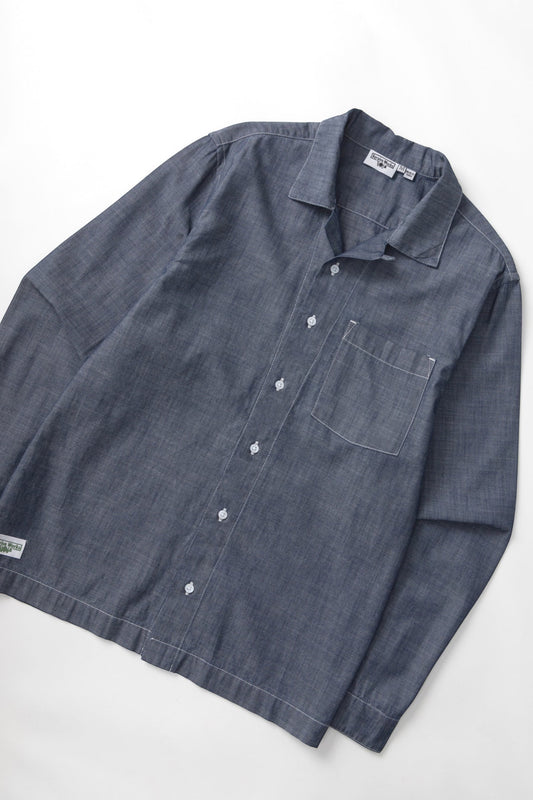 Chambray Resort Shirt (Dark Blue)