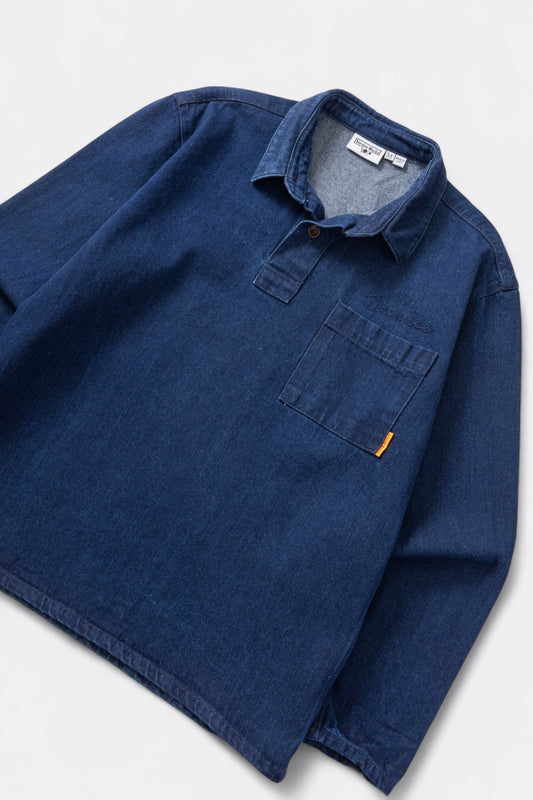 Service Works - Denim Script Popover (One wash)