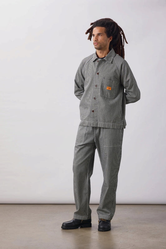 SERVICE WORKS House Gingham Chef Pants Black | Pantalon | Edgar Bdx