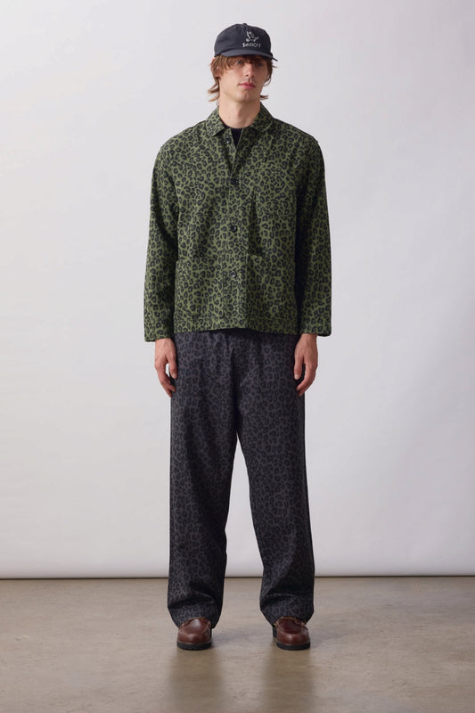SERVICE WORKS Patterned Easy Chef Pants Black Leopard | Edgar Bdx