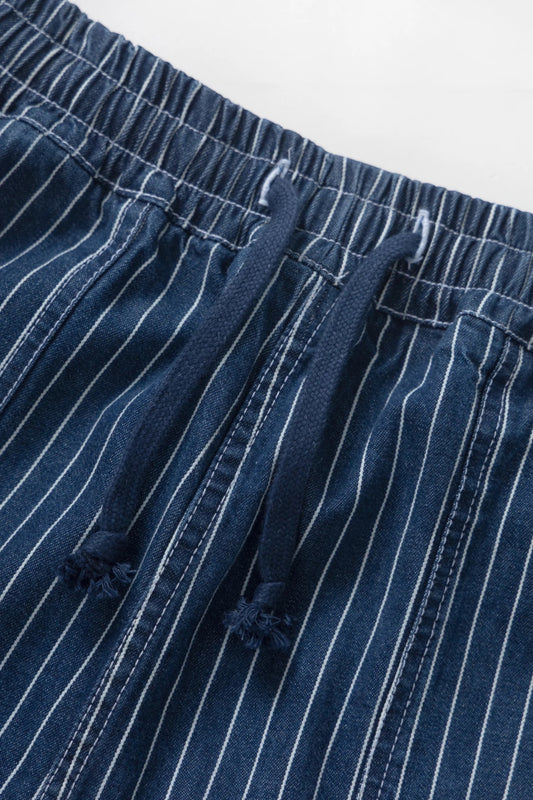 Pantalon de Chef Pinstripe Denim Indigo - SERVICE WORKS - Edgar Bdx