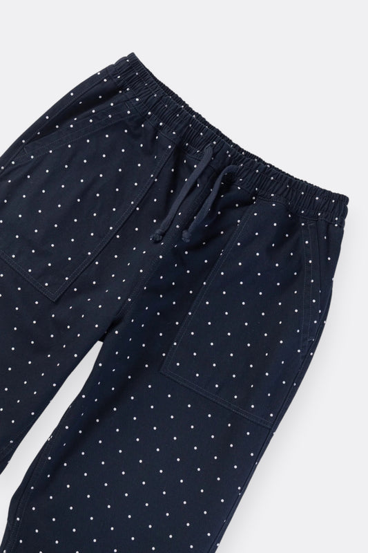 Service Works Polka Dots Chef Pants Navy | Pantalon Coton Bio | Edgar Bdx