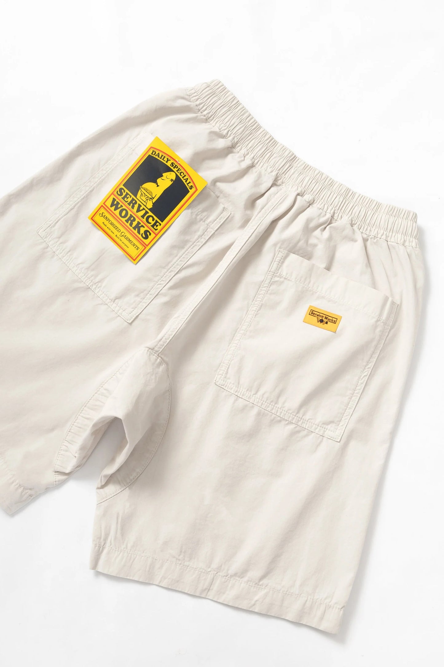 Service Works - Poplin Chef Shorts (Salt)