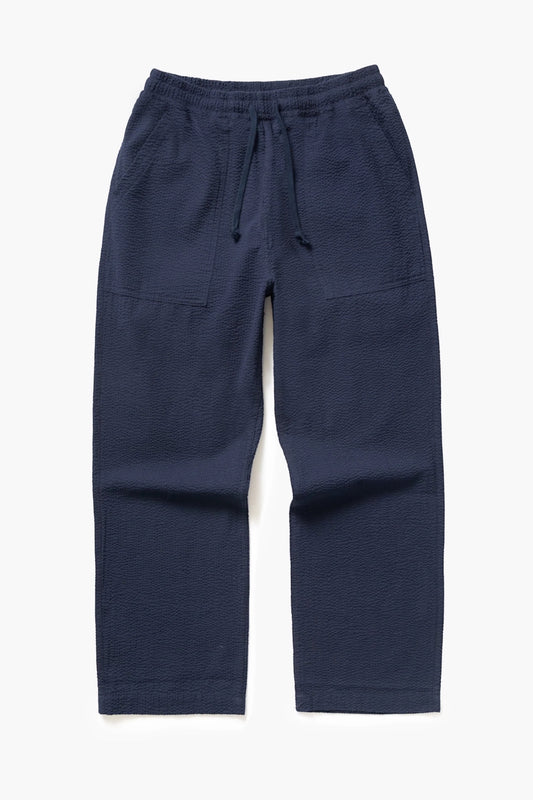 Pantalon de Chef Seersucker Dark Navy - SERVICE WORKS - Edgar Bdx