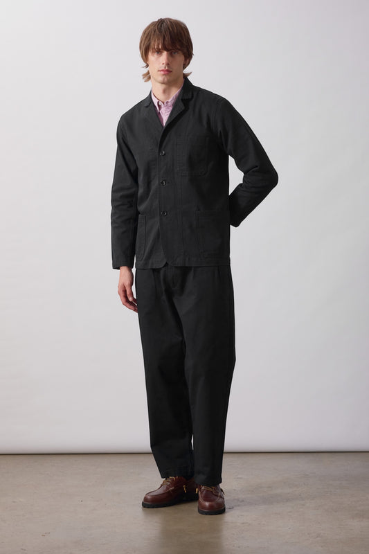 SERVICE WORKS Twill Part Timer Pant Black | Pantalon | Edgar Bdx