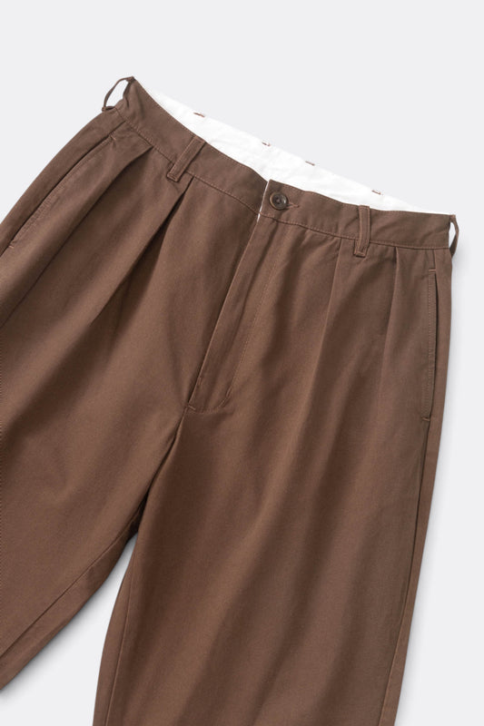 SERVICE WORKS Twill Part Timer Pant Brown | Pantalon | Edgar Bdx