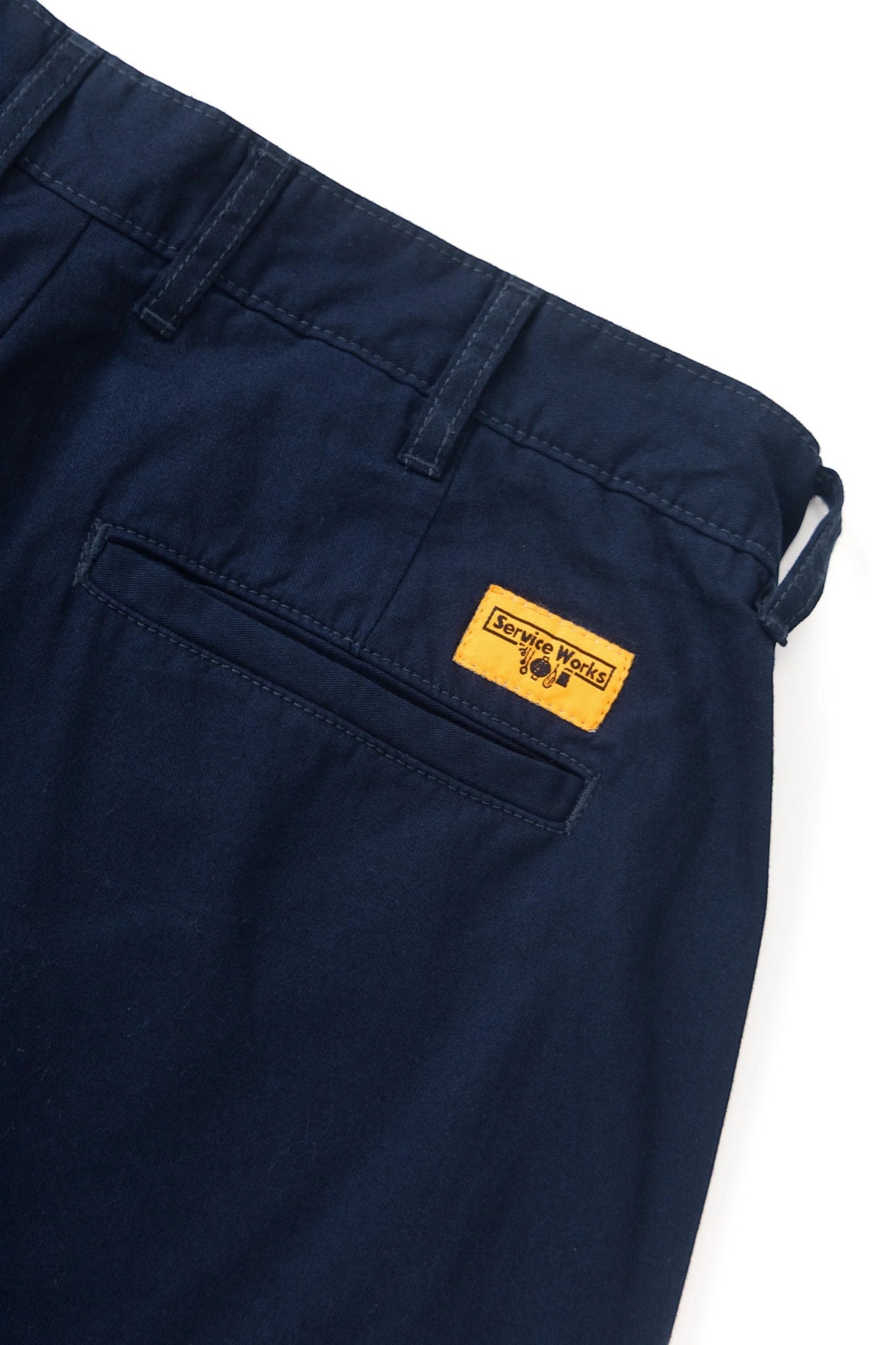 Service Works Twill Part Timer Pant Dark Navy | Pantalon Sergé Coton Bio | Edgar Bdx