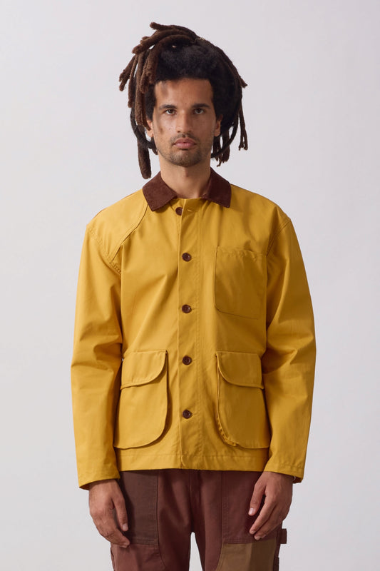 SERVICE WORKS Waxed Barn Jacket Ochre | Veste cirée | Edgar Bdx