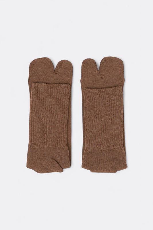 Chaussettes SILLAGE - Tabi Socks (Melange Brown)